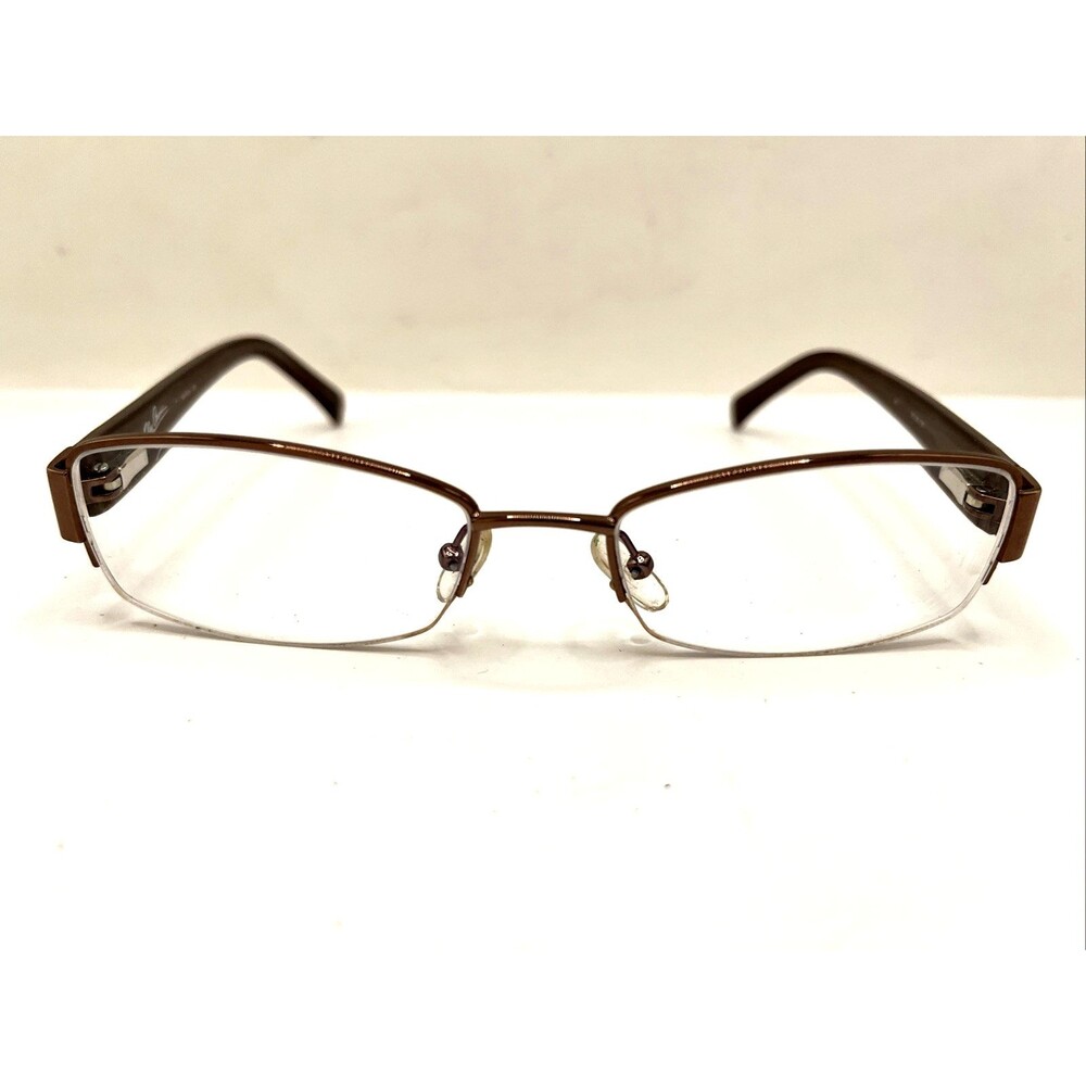 Oleg Cassini Eyeglasses Oco326 200 Half Rim Designer Frames Only Brown 53-18-135